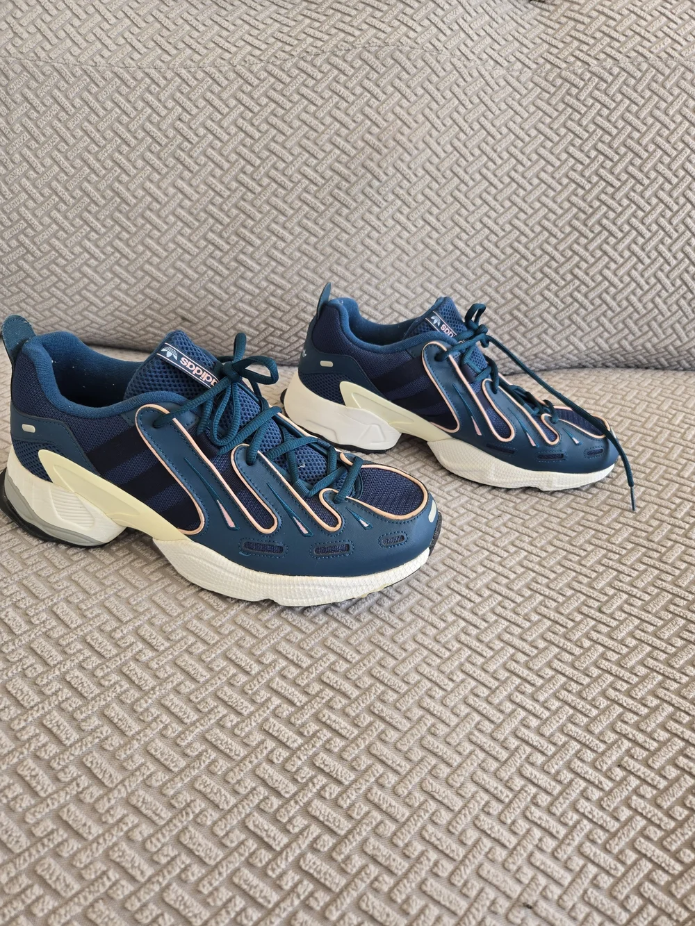 adidas Navy and Cream Men’s Chunky Runner Sneakers